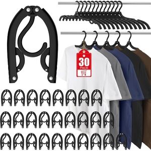 NIB 39 PCs travel hangers in black color